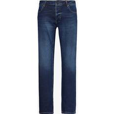 Mens Sunday Organic Mid Blue Lou Slim-fit Stretch Denim-blend Jeans