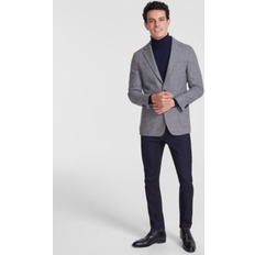 Men Blazers Tommy Hilfiger Men's Modern-Fit Wool Blend Sport Coat Light Grey/black 42L