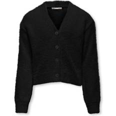 Svarte Kofter Kids Only Kardigan kogPiumo L/S Button Up Cardigan Knt Svart