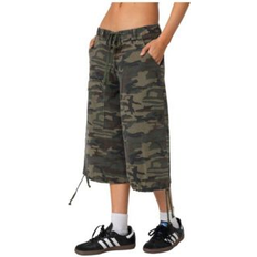 Camouflage - Women Shorts Edikted Camo Cargo Bermuda Shorts