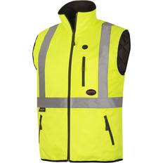 Waterproof Work Vests Pioneer American Mechanic, Heated Safety Vest Hi-Vis Yellow/Green