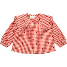 S Blusar & Tunikor Barnkläder Flöss Berry Gingham Molly LS Blus mdr/86