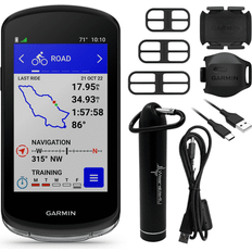 Bike Computers & Bike Sensors Garmin Edge 1040 GPS Bike Computer, On and Off-Road, Spot-On Accuracy with Speed and Cadence Sensors and Wearable4U E-Bank Bundle