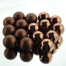 Glas Weihnachtsbaumschmuck Decoris Balls Brown Weihnachtsbaumschmuck 16Stk.