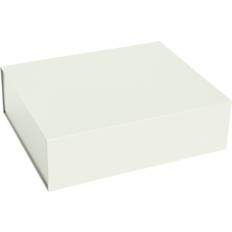 Colour Storage L Låda Med Lock 34.5x41.5 cm Chalk White