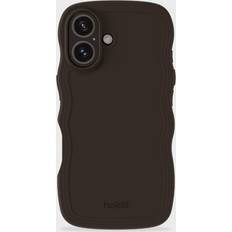 Holdit Phone Case Wavy Chocolate iPhone 16