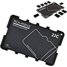 JJC Micro SD-kortfodral bär lätt smal hållare förvaring för 10 MSD Micro SD-minneskort