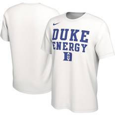 T-shirts Men's Nike White Duke Blue Devils 2024 On Court Bench T-shirt White