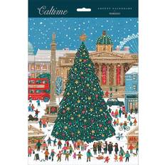 Traditional advent calendar london christmas exclusive 325mm x 245mm 24 doors