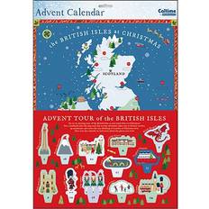 3 d map advent tour of the british isles advent calendar 352 x 420mm