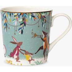 Woodland Tales Skaters Gold Porcelain Mug 340 ml