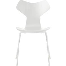 Fritz Hansen Grand Prix 3130 White Färgad Ask/White Stol