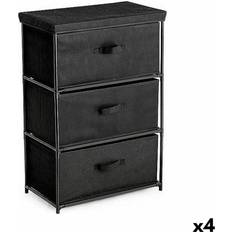 Negro Cómodas Confortime Black 55 x 30 x 75 cm Chest of Drawer