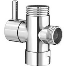 Mixing Valves Nes Home Modern Round Diverter Valve for Douche Shattaf with Lever Chrome