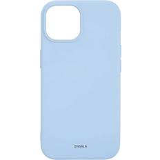 Gear ONSALA Phone Case with Silicone Feel MagSeries Light Blue iPhone 15