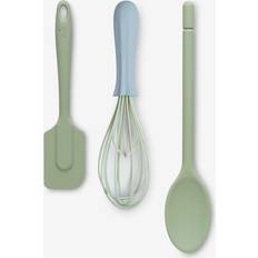Zeal Silicone Spatula Traditional Spoon & Whisk Kitchen Utensil Set Sage Green Kitchen Utensil