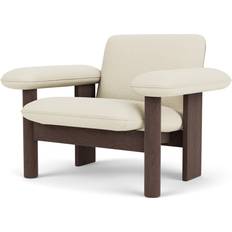 Audo Copenhagen Lænestole Audo Copenhagen Brasilia Low Back Lounge Brown/White Armchair