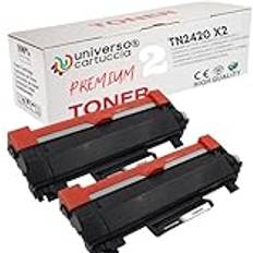 Universo Cartuccia Par toners TN-2410 och TN-2420 kompatibla med Brother HL-L2310D/L2350DN/L2370DN/L2375DW, DCP-L2510D/L2530DW/L2550DN,MFC-L2710DN/L2730DW/ L2750DW/ L2750DN/L2750DW/ L2750DN/L2750DW/ 0DW, 30 00 kopior