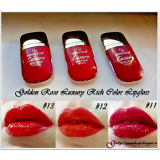 Golden Rose Lip Products Golden Rose Luxury Rich Color Lipgloss Lips Ne Glue Not - Red