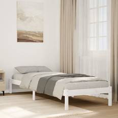 vidaXL Utan Madrass Extra Lång 90x220 cm Sängram