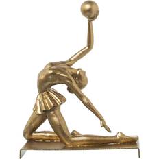 Plastic Figurines Alexandra House Living Decorative Golden Plastic Gymnast 11 x 19 x 24 cm Figurine