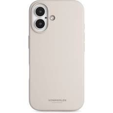 Vonmählen iPhone 16 Eco Silikone Cover MagSafe Kompatibel Cream
