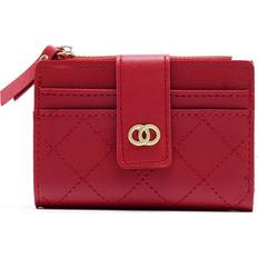 Wallets & Key Holders RYWOLT Womens Short Wallet Solid Color Folding Multicard