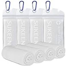 Sukeen [4 Pack Cooling Towel 40"x12",Ice Towel,Soft Breathable Chilly Towel,Microfiber Towel for Yoga,Sport,Running,Gym,Workout,Camping,Fitness,Workout & More Activities