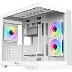 DARK CAVE DS Gaming Tower 3 x 12 cm ARGB White Edition
