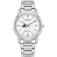 Citizen Silver Tulane Green Wave Eco-Drive White