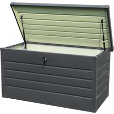 Metal Patio Storage & Covers Garden Sanctuary Outdoor Storage Box 350L Metal Lockable Utility Chest Cushion