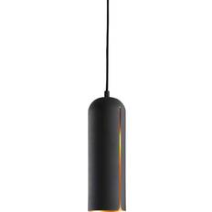 Woud Gap Long Black Brass Pendant Lamp