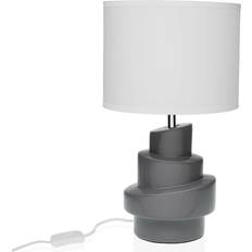 Versa Grå och Vit Keramisk 20 x 35 cm Bordslampa
