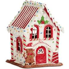 Three Kings Gingerbread Candycabin - 20 x 14 cm - Red/Green Christmas Tree Ornament