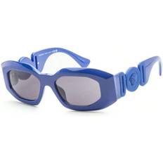 Versace Men Sunglasses Versace Mens Blue Irregular Sunglasses