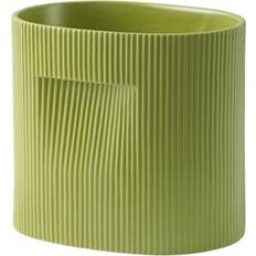 Ceramics Pots & Planters Muuto Ridge Planter H24 24 cm Moss Green