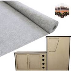 T-Mech 11m2 Van Lining Carpet Super Stretch Kit Silver Grey