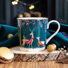 Portmeirion Kjøkkentilbehør Portmeirion Woodland Tales Mug, Deer & Robin - multi 340ml Cup & Mug