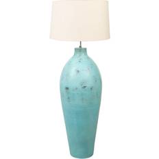 Turchese Lampade da Terra Romimex Floor Lamp Turquoise 38 x 100 x 38 cm Lampada da Terra 140cm