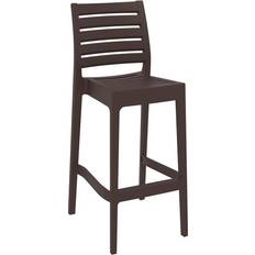 B&Q Stools B&Q Tares Bar 75 Brown Seating Stool