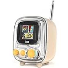 Retro Bluetooth-högtalare Extra FM-radiofunktion Med Pixelskärm
