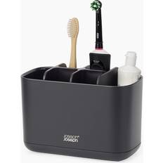 Joseph Joseph Bathroom Accessories Joseph Joseph EasyStore Large Matt Black Toothbrush Holder