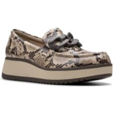 Clarks Women Loafers Clarks Clarks Zylah May Loafer in Snake Print