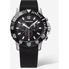 Wenger Watches Wenger swiss army 01.0643.118 seaforce black chronograph 43 mm $390