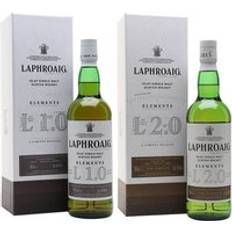 Laphroaig Beer & Spirits Laphroaig Elements 1.0 & 2.0 Duo 2 Bottles Islay Whisky