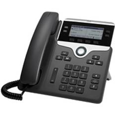 Fast telefoni Cisco 7841 Refurbished IP-Telefon Schwarz Silber Kabelgebundenes Mobilteil Polycarbonat Tisch/Wand 4 Zeilen