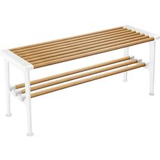 Hvid Opbevaringsbænke Essem Design 100 cm Oak / White Storage Bench