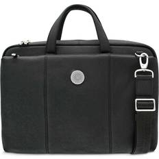 Jardine Men's Black Wayne State Warriors Leather Briefcase