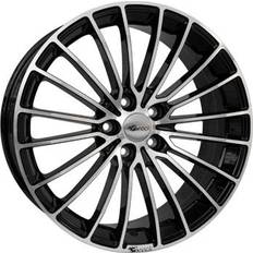 Bilfälgar B24 Schwarz Glanz Vollpoliert 7.5x16 5/110.00 ET38 B65.1