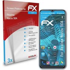 Screen Protectors atFoliX 3x Screen Protection Film Realme Narzo 50A